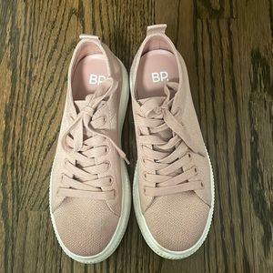 Pink platform sneakers